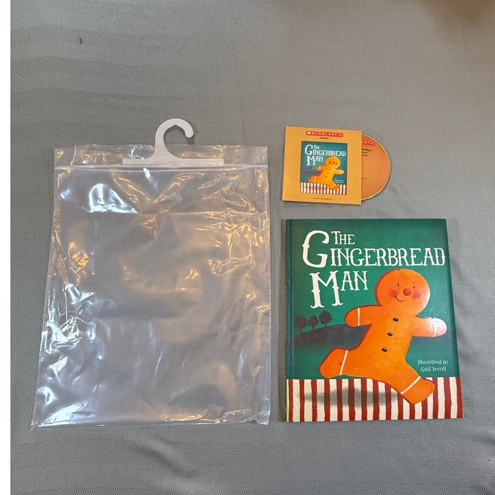 Scholastic The Gingerbread Man Hardcover Book & CD Read Along Gail Yerrill 2521